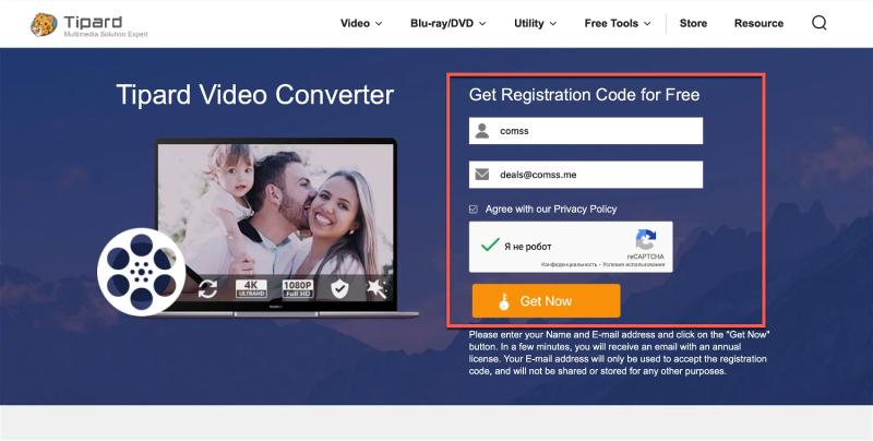 Tipard Video Converter для Windows – бесплатная лицензия на 1 год