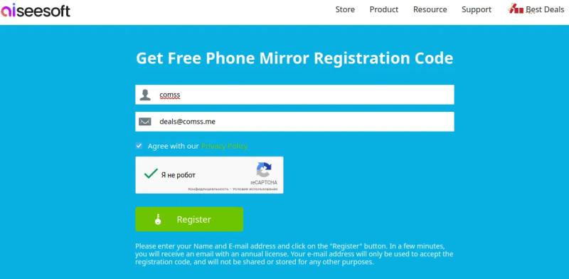 Aiseesoft Phone Mirror – бесплатная лицензия на 1 год